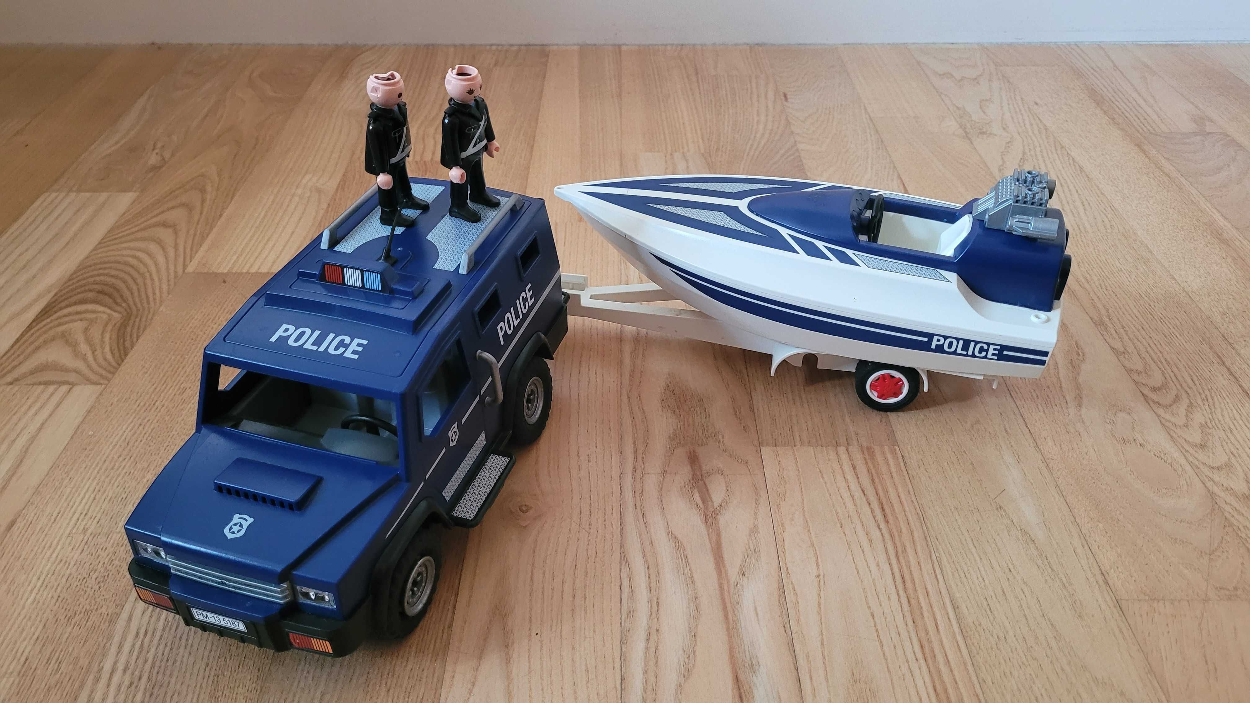 Playmobil 5187 Pojazd terenowy Policji z motorówką