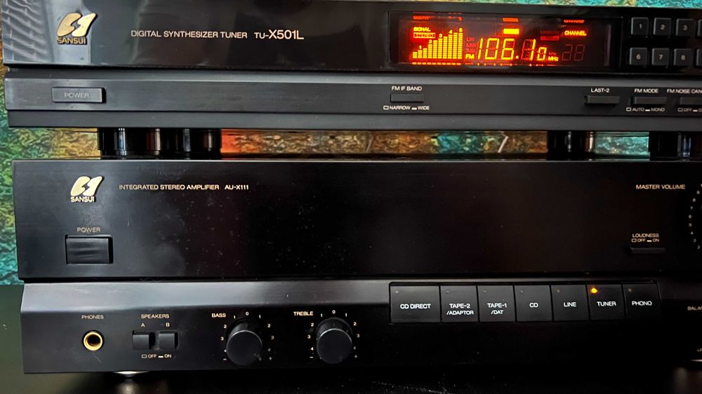 Sansui AU-X111 & TU-X501L zestaw/SERWIS/barwa 1. klasa/IDEAŁ/okazja