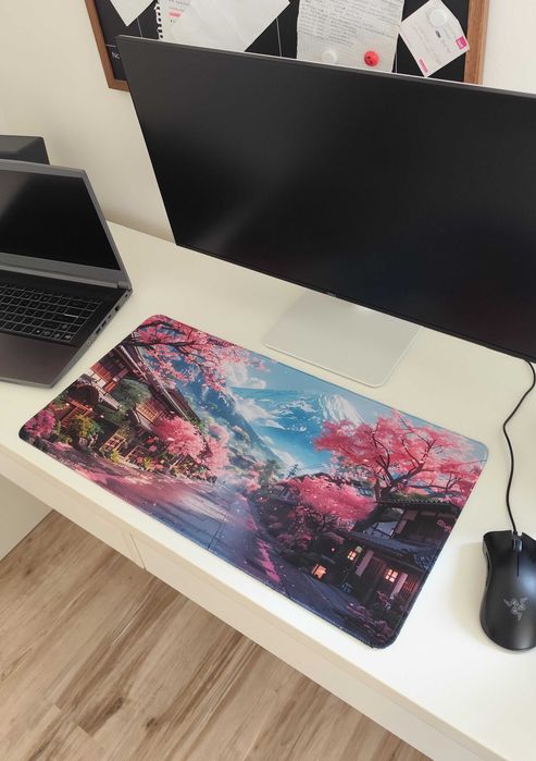 Podkładka Pod Mysz Myszkę Dla Graczy kwitnące wiśnie 30x60cm