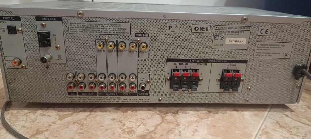 Amplifcador Surround Home cinema Sony STR-DE485E