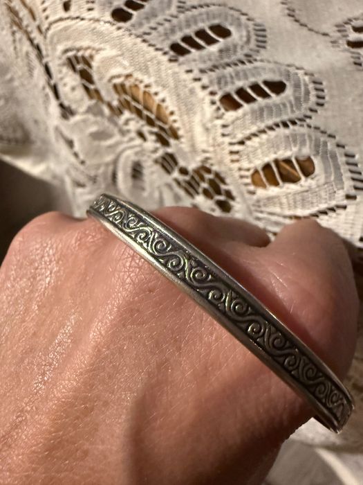 Srebrna bransoletka warmet JW przedwojenna