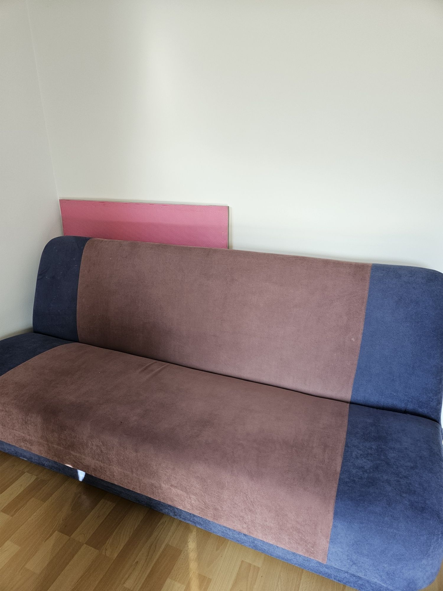 Łóżko rozkładane sofa składana wersalka różowo niebieska 115x190