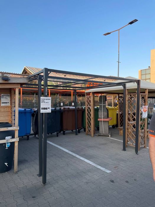 Pawilon ogrodowy pergola metalowy