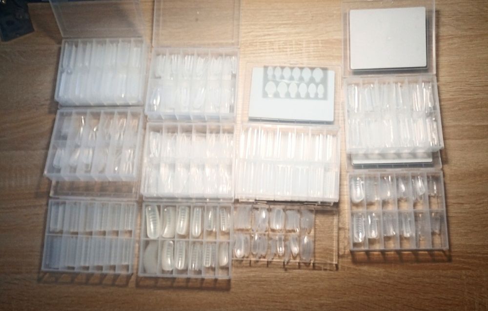 Zestaw górnych form (Dual Form) + silikonowe szablony do french – różn