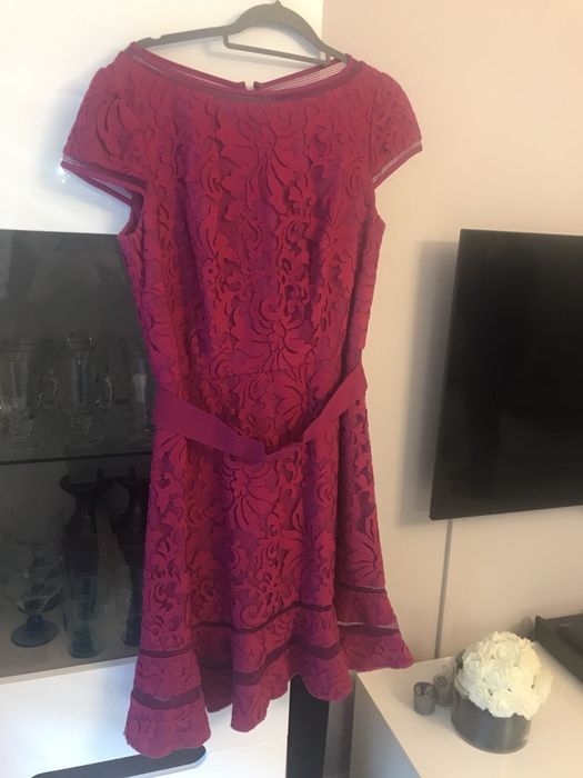 Sukienka ślub komunia fuksja rozm 42