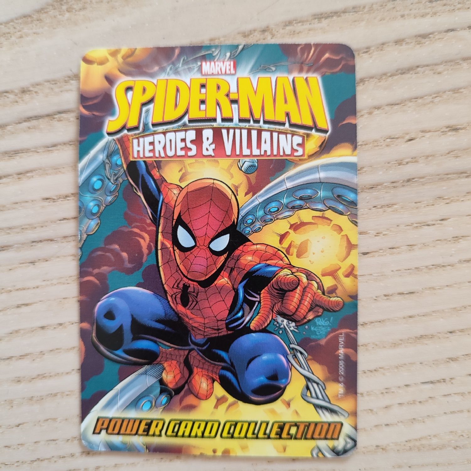 Nick Fury kolekcjonerska karta ze Spiderman Heroes & Villains Marvel