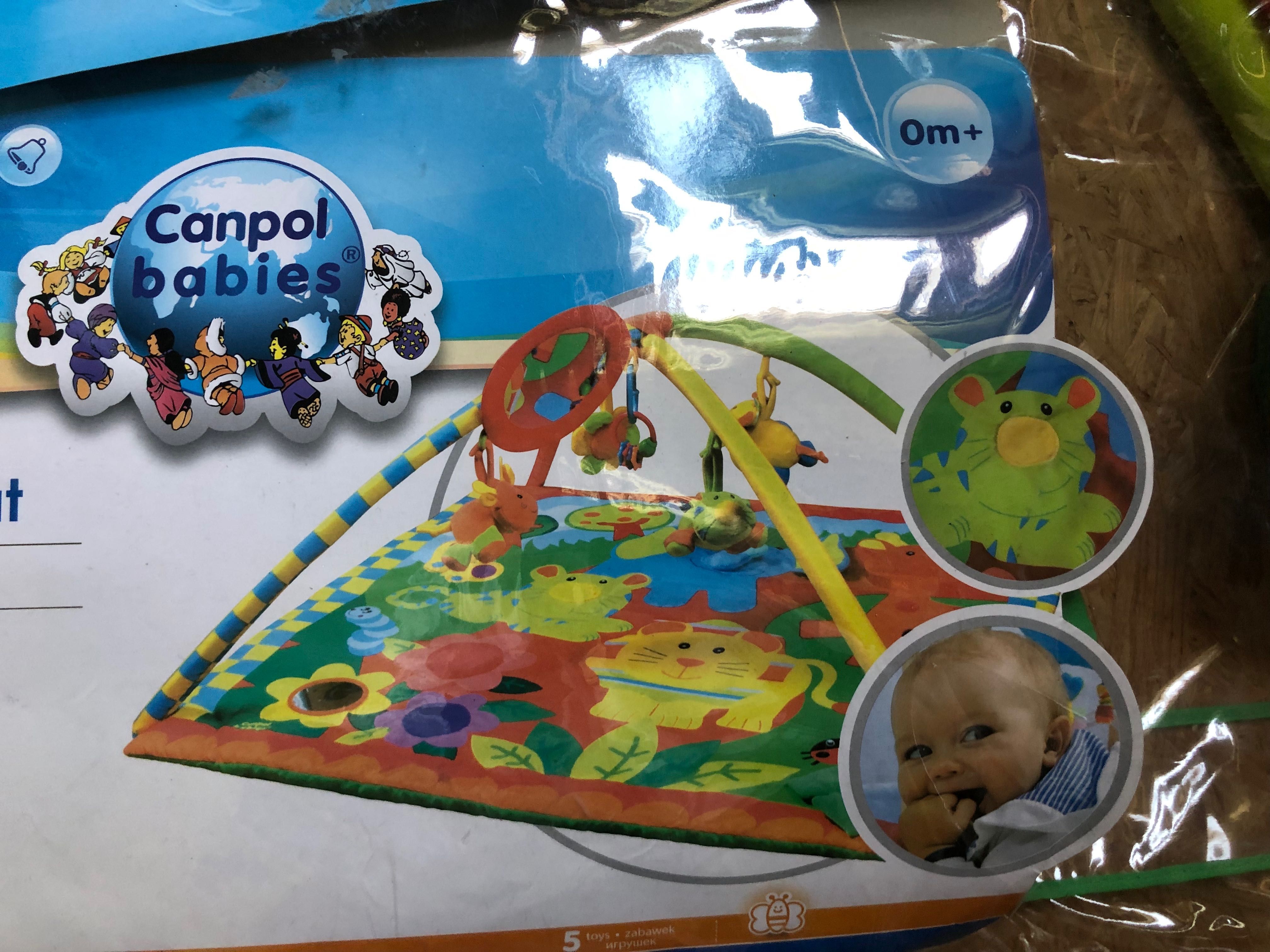 CANPOL BABIES edukacyjna mata do zabawy z pozytywką  0+ DŻUNGLA