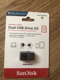 Продам флешку Sandisk Dual USB Drive 3.0