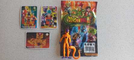 3 cartas de Dragon Ball com oferta de boneco