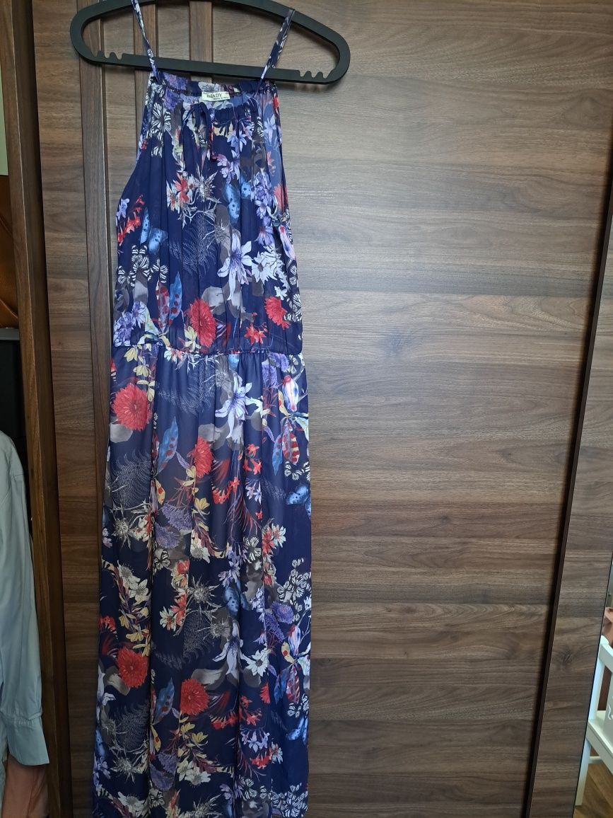 Suknia sukienka maxi wesele chrzest 40 42 L XL