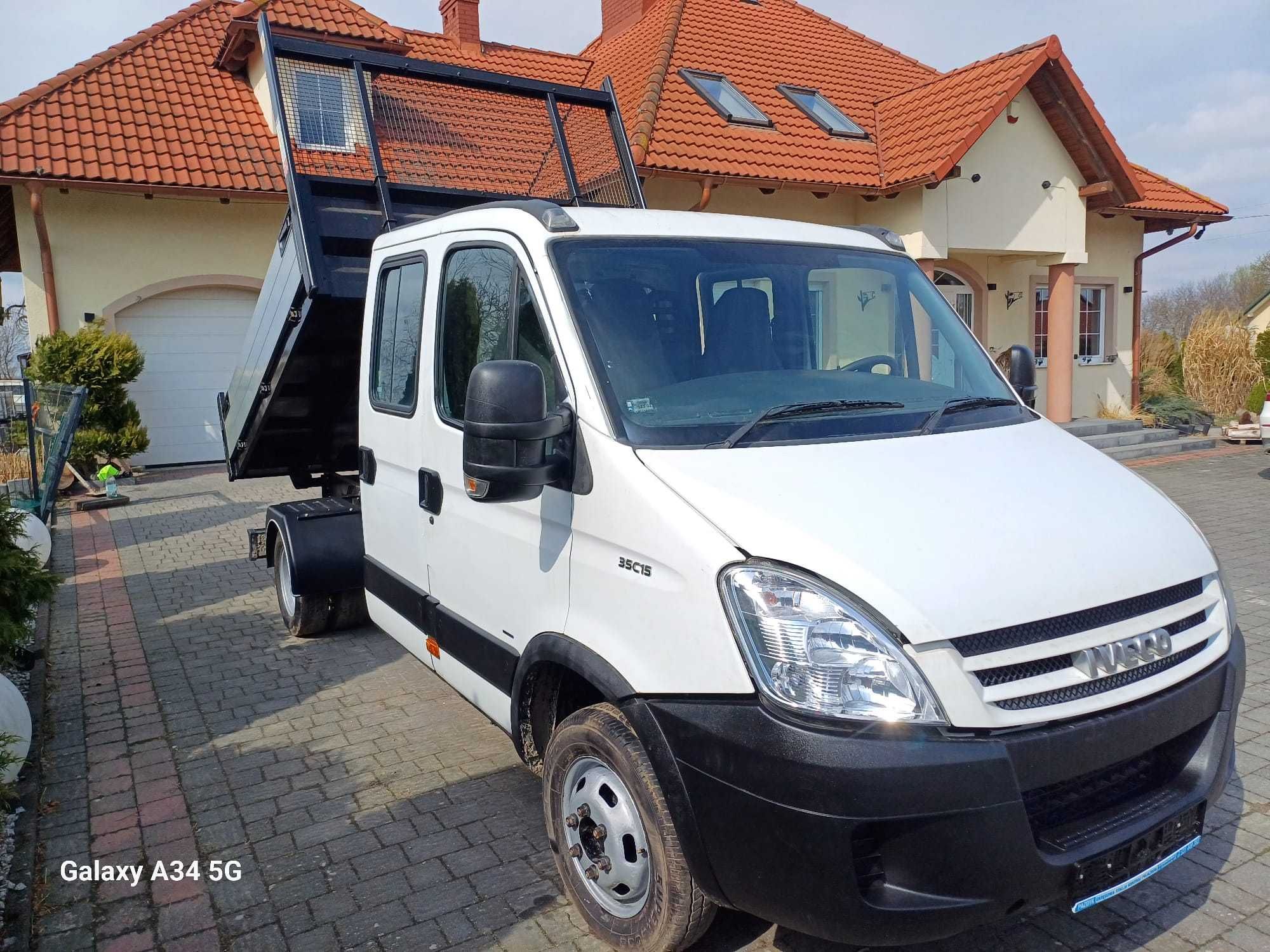 Iveco Daily 35c15, wywrotka, kiper, przebieg 118 tyś, bliźniak.