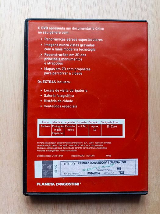 DVD Cidades do Mundo - N1 - PARIS