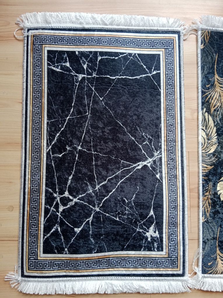 Nowe dywaniki 40x60cm 9 wzorów liście Versace marmur