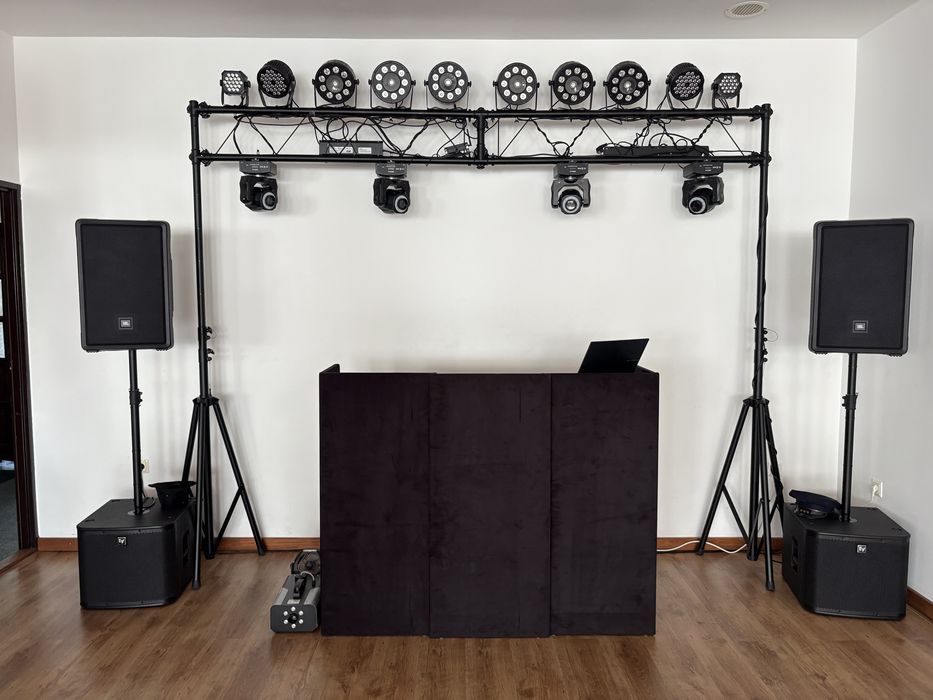 Glowy ruchome Fractal Mini LED Gobo Spot 60W - 4 sztuki