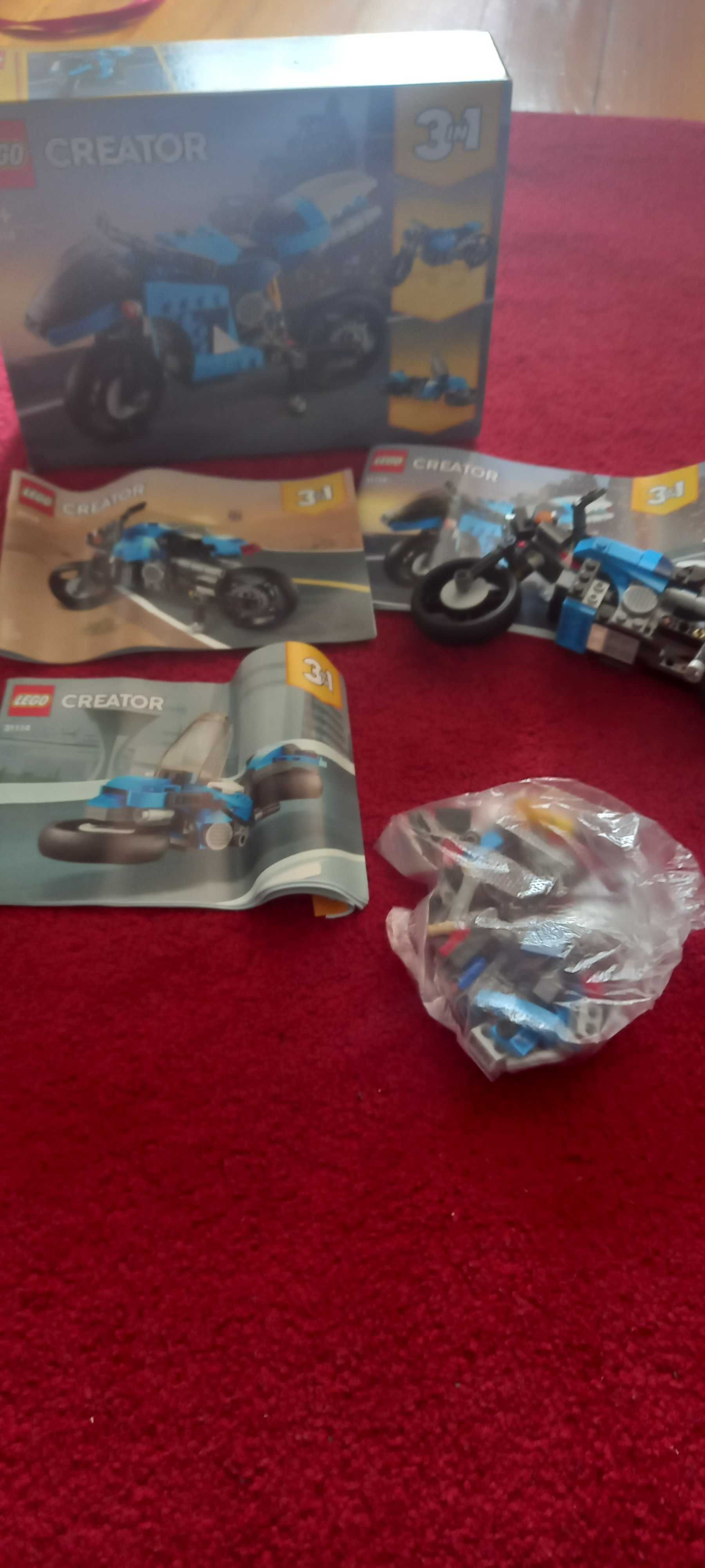 Klocki lego creator 3114 3 w 1 motor motocykl poduszkowiec j nowe +8
