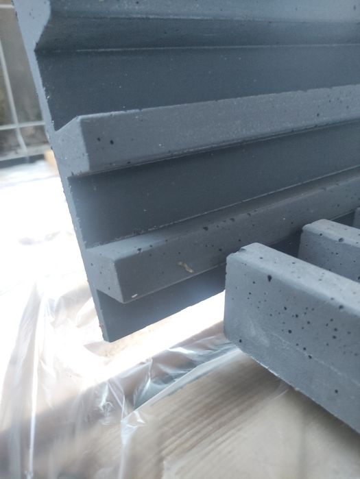 Panel dekor 3D, beton architektoniczny, Lamel