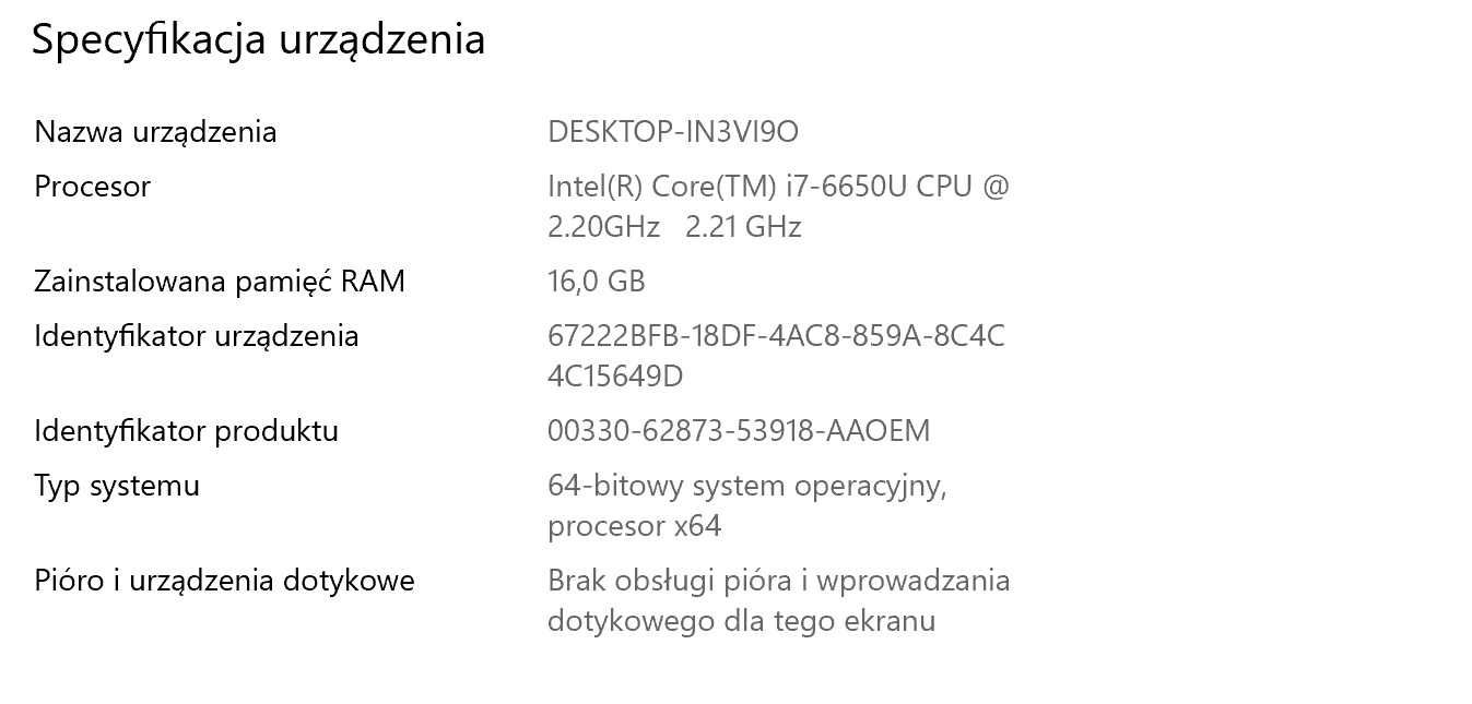 Dotykowy Microsoft Surface Pro 4 12,3" 2736 x 1824 i7/16GB RAM/256SSD