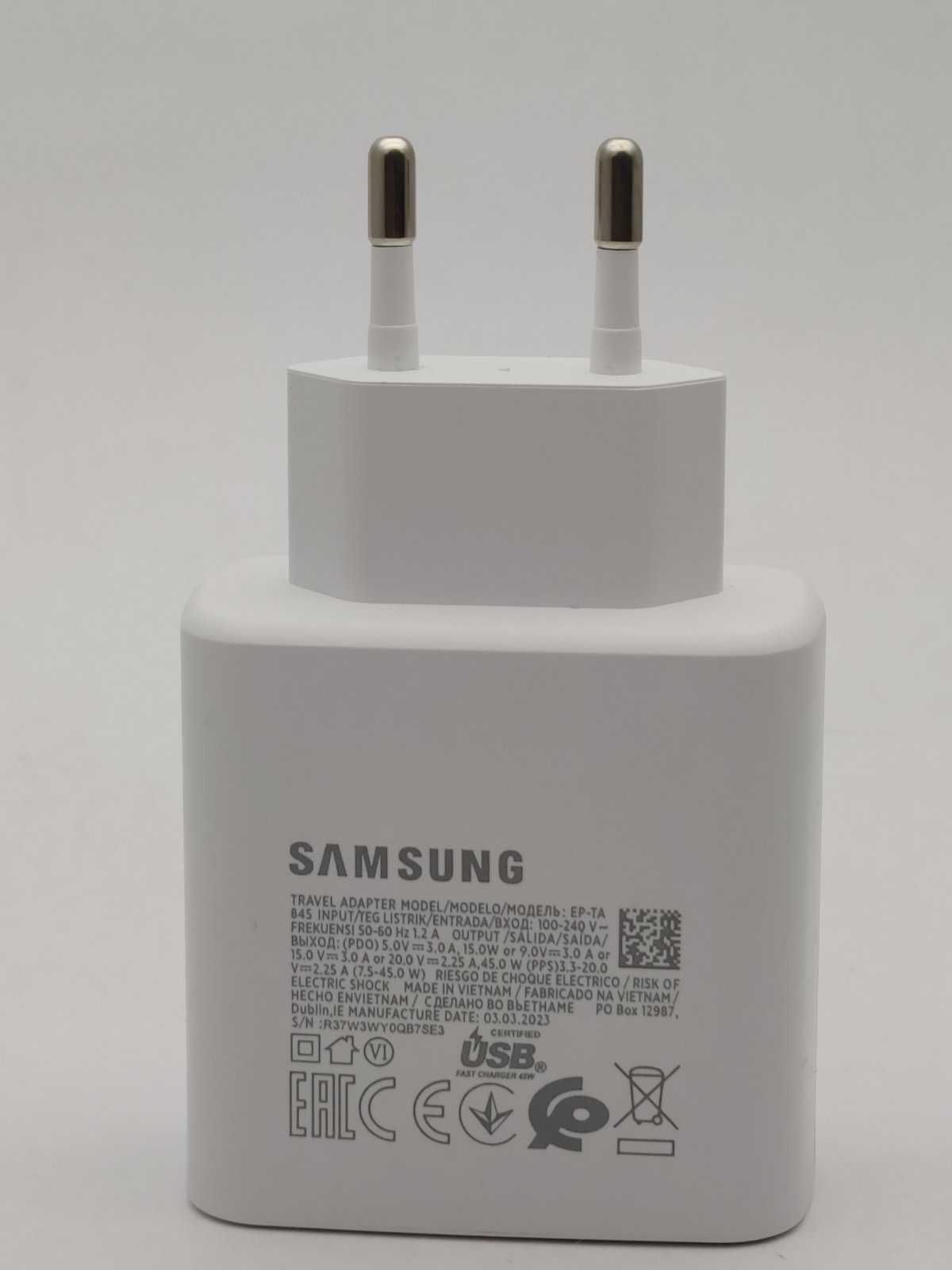 Швидка зарядка Samsung S22 EP-TA845, 45Вт Нова гарантія
