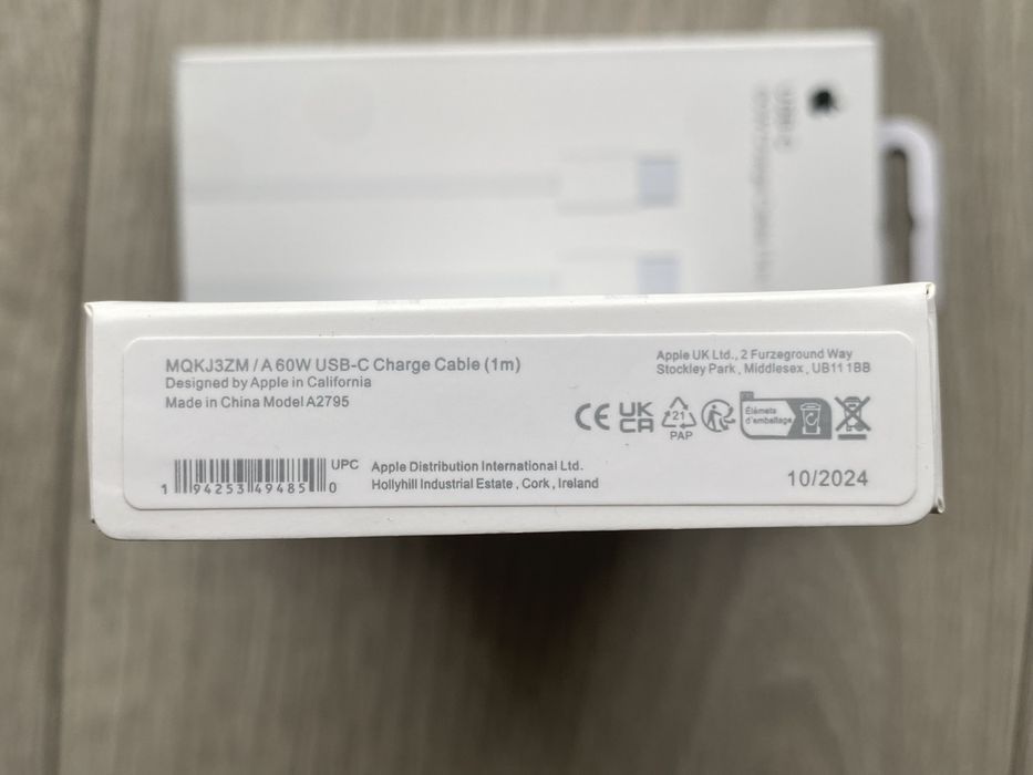 Nowy Oryginalny Kabel Apple Iphone 16 PRO Nylonowy 1m 60W Okazja