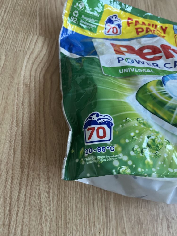 Kapsułki do prania persil power caps 70 sztuk 3 opakowania color uni