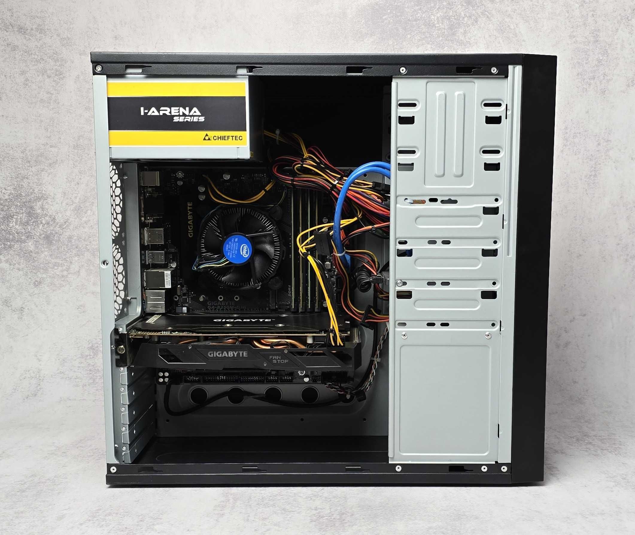 Ігровий ПК комп'ютер Chieftec! i5-7400 RX470 4Gb 16Gb SSD500Gb БЖ 550W