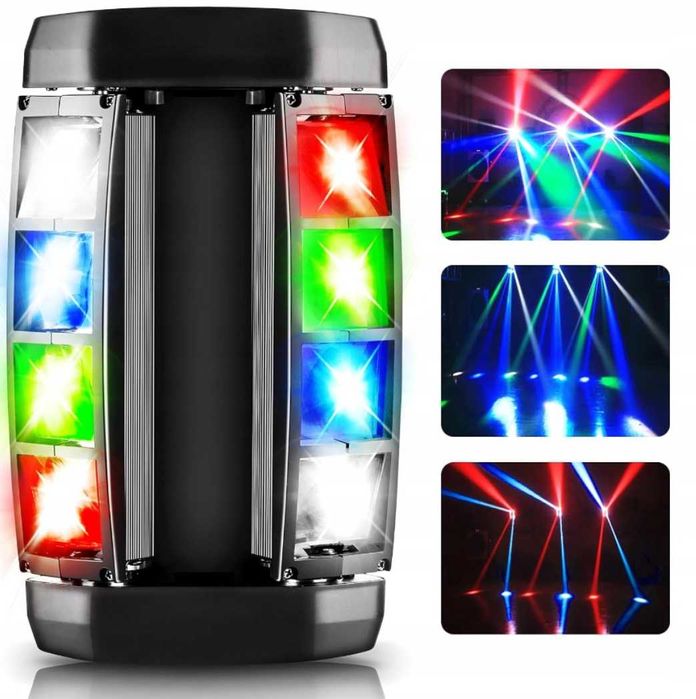 Światła dyskotekowe Spider Light Moving Head Lights RGBW Disco DMX-512