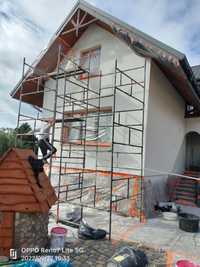 Tynkowanie elewacji Struktura Mycie Malowanie Domów Dachów