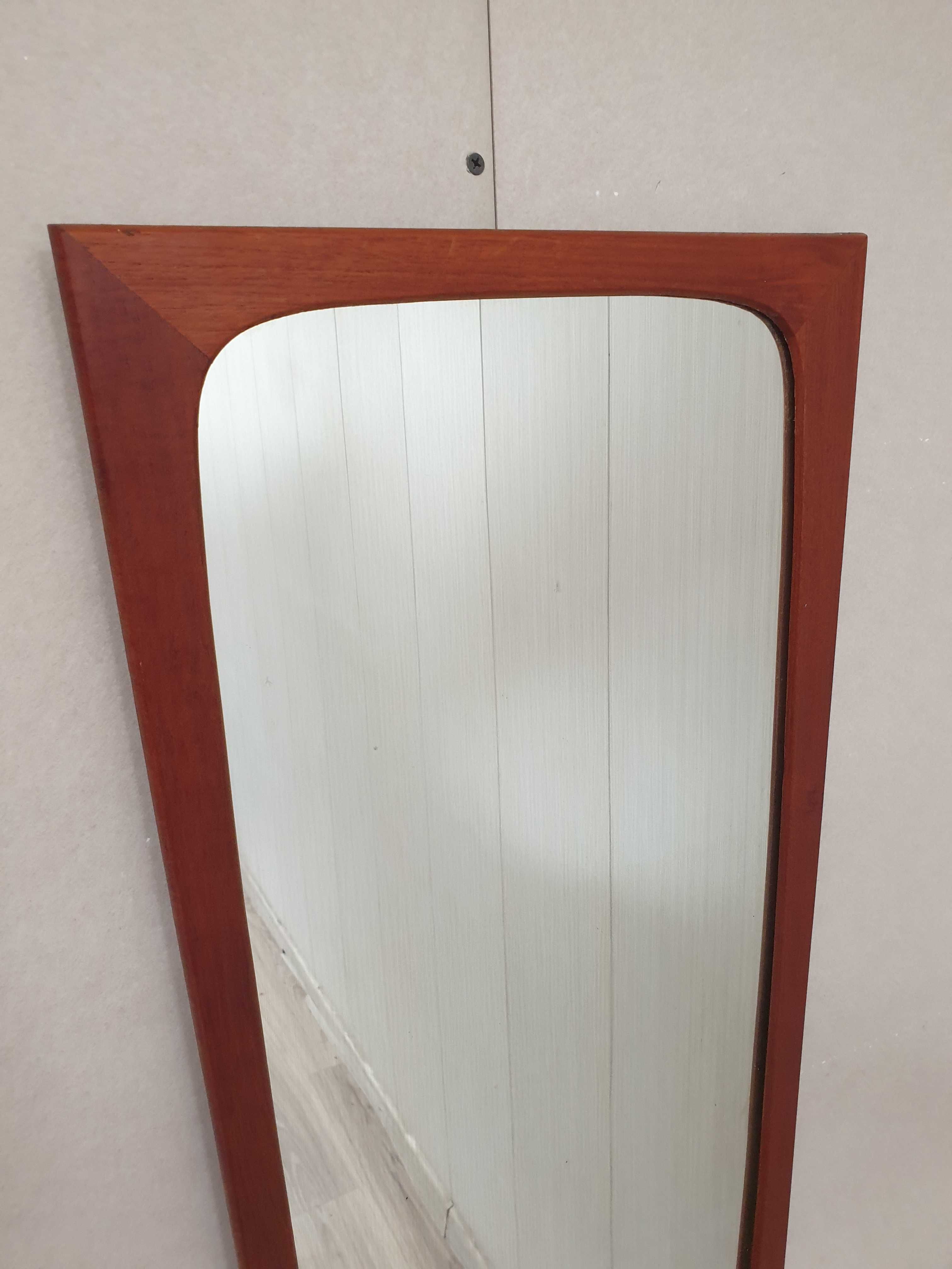 lustro duńskie teakowe 82x36