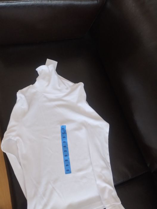 Golfik biały prążki uniwersalny