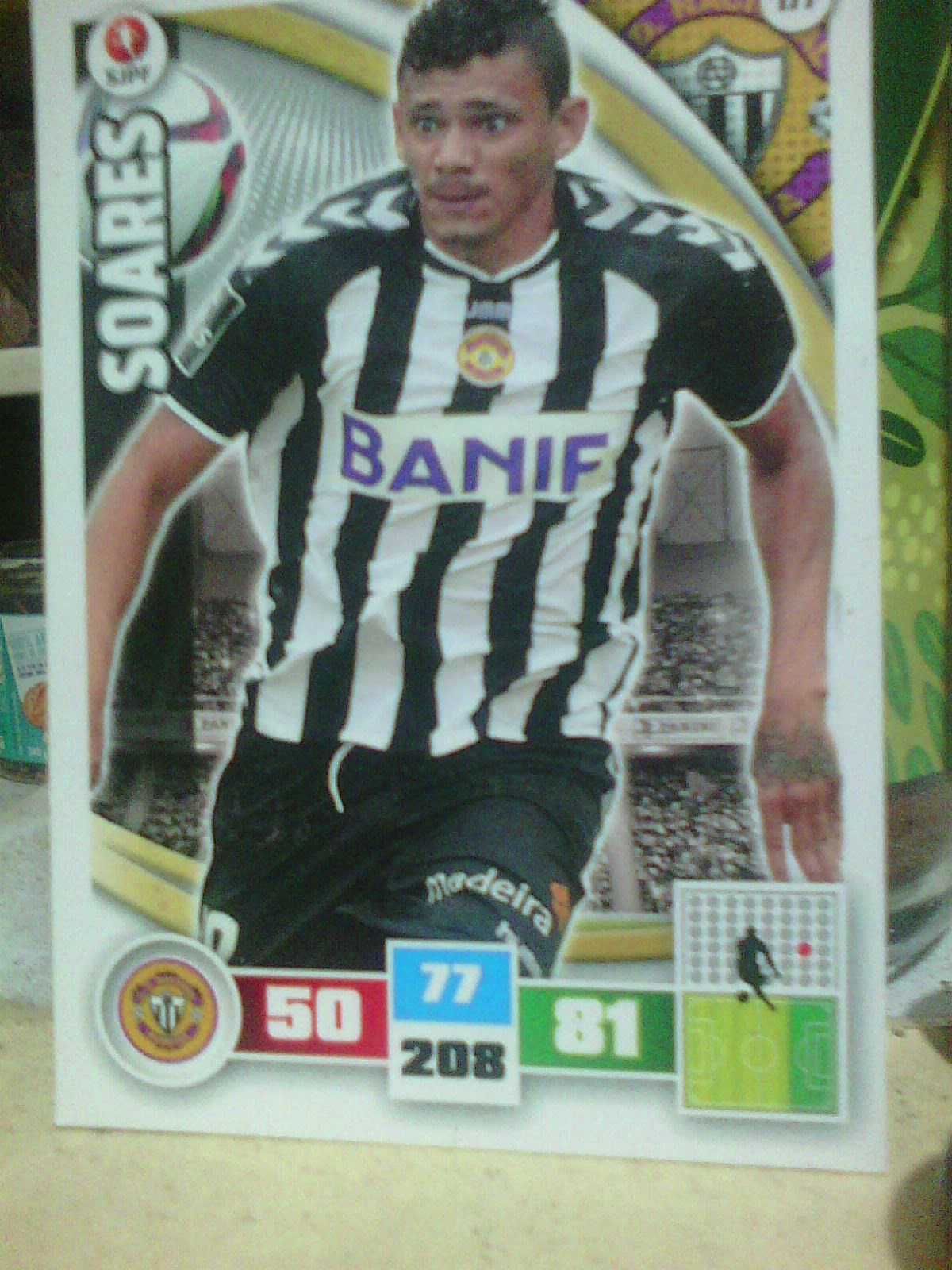 carta adrenalyn 2015 panini soares