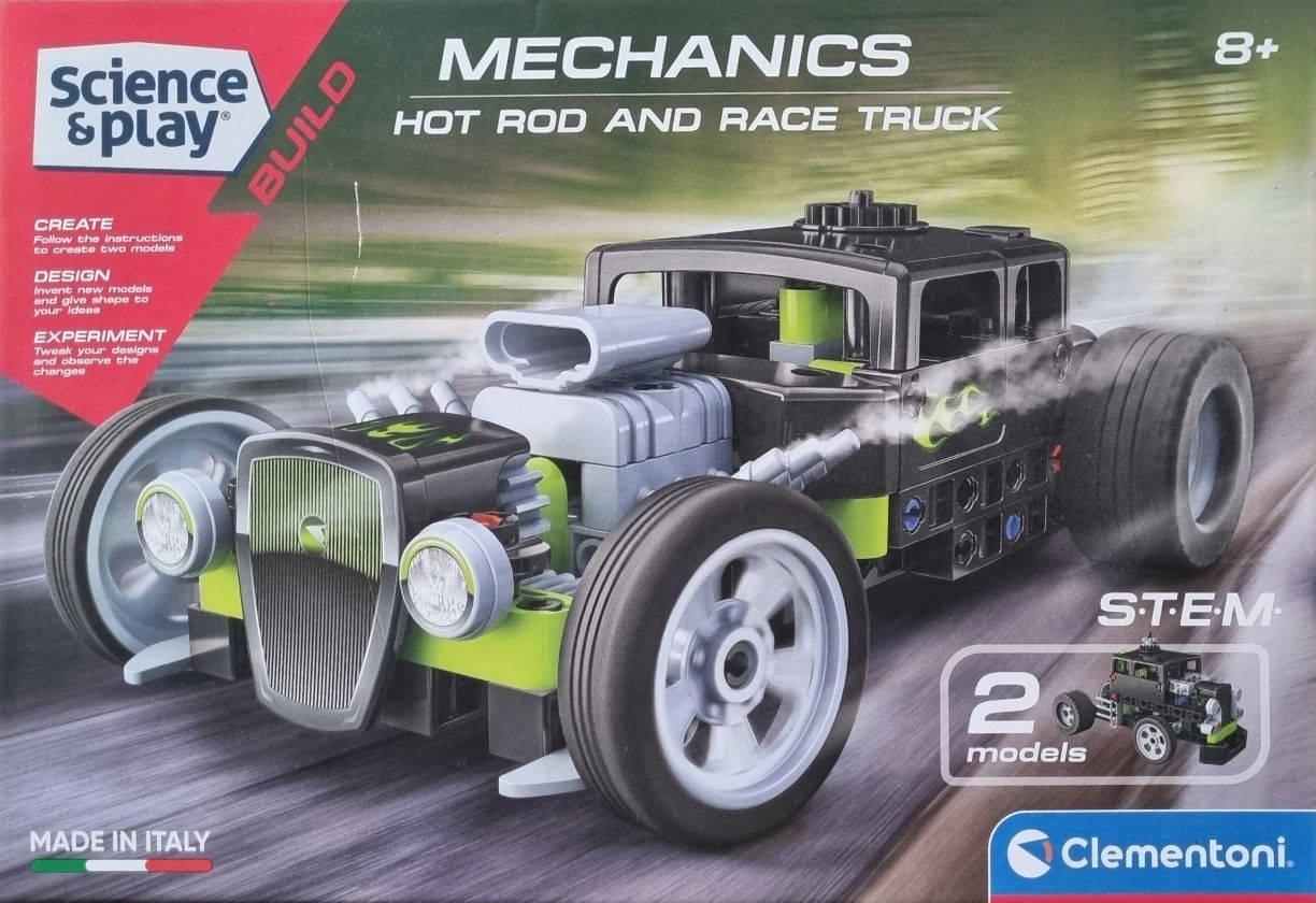 Hot Rod and Race Truck Clementoni klocki NOWE nie używane