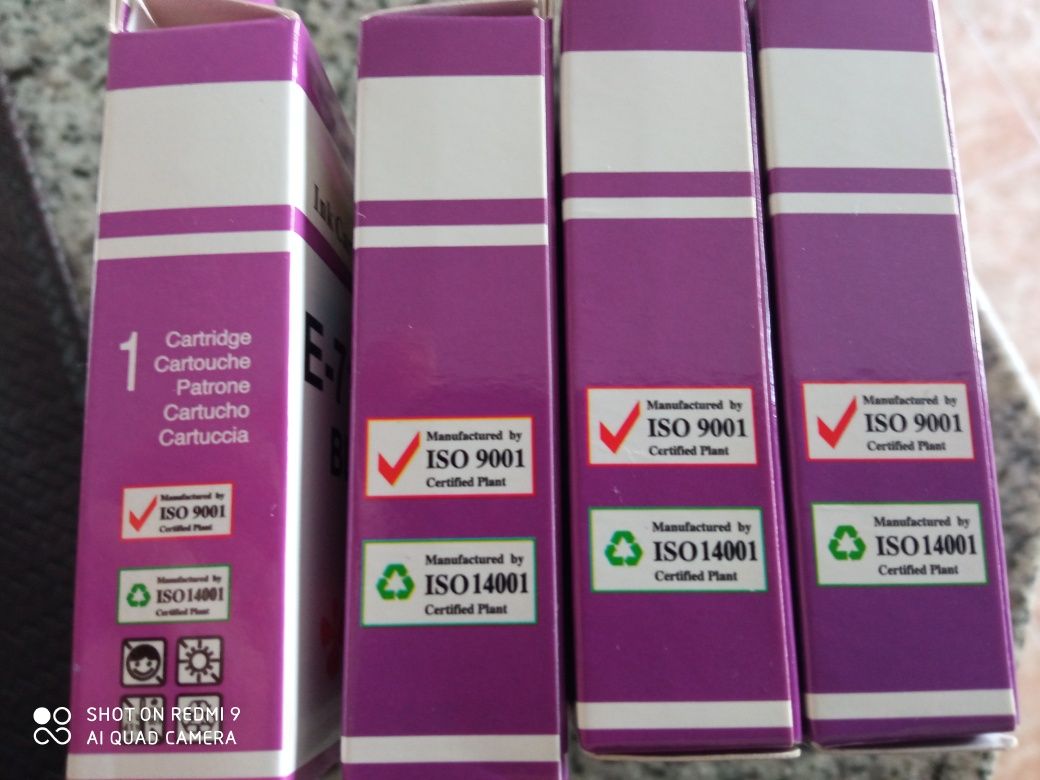 Vendo conjunto tinteiros compatíveis c/Epson