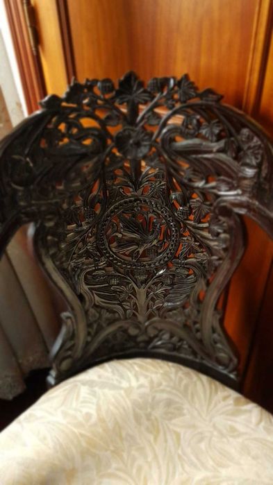 Conversadeira em Pau-Rosa Original Índia