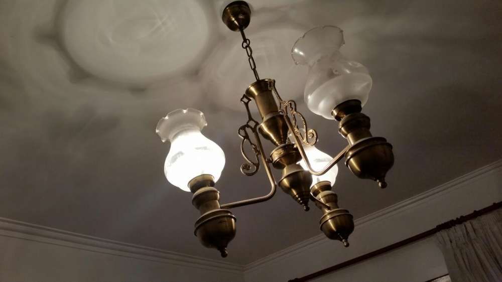 Candeeiro Clássico Vintage 3 lâmpadas