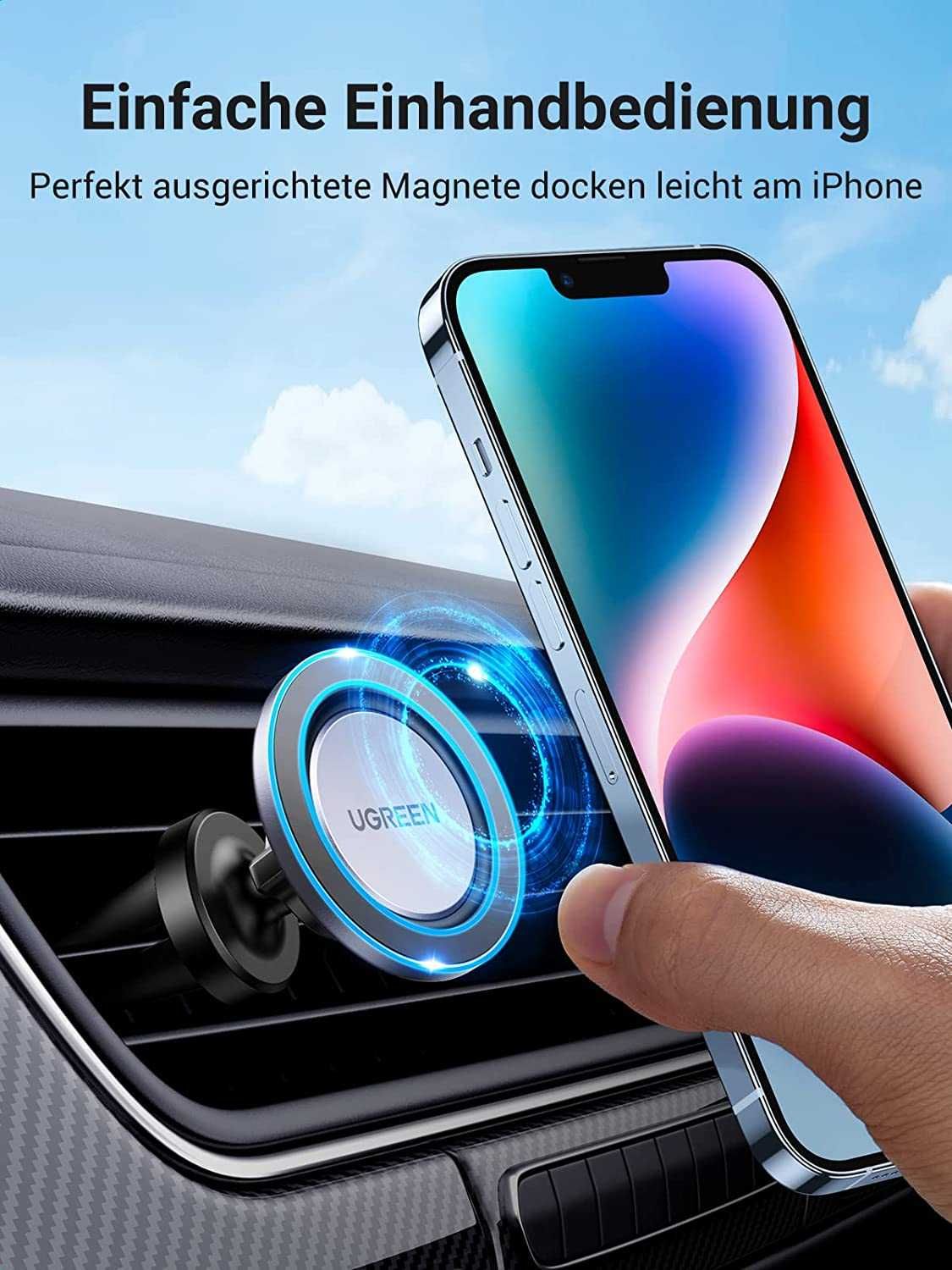 Держатель для iPhone Ugreen Автодержатель с MagSafe Holder