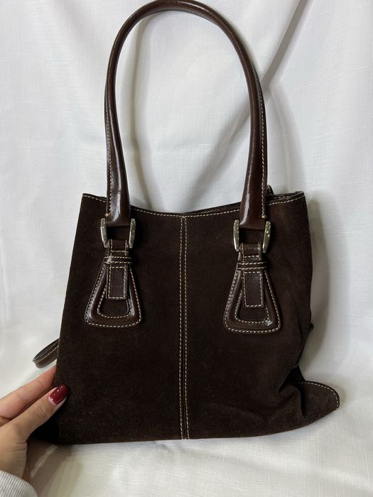 Замшева сумка vera pelle Італія