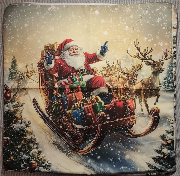 Komplet 4 świątecznych poszewek