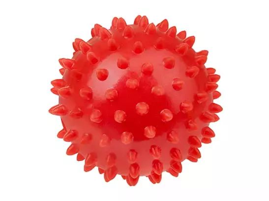Piłka rehabilitacyjna 7.6 cm, czerwona. Tullo. Nowy Produkt