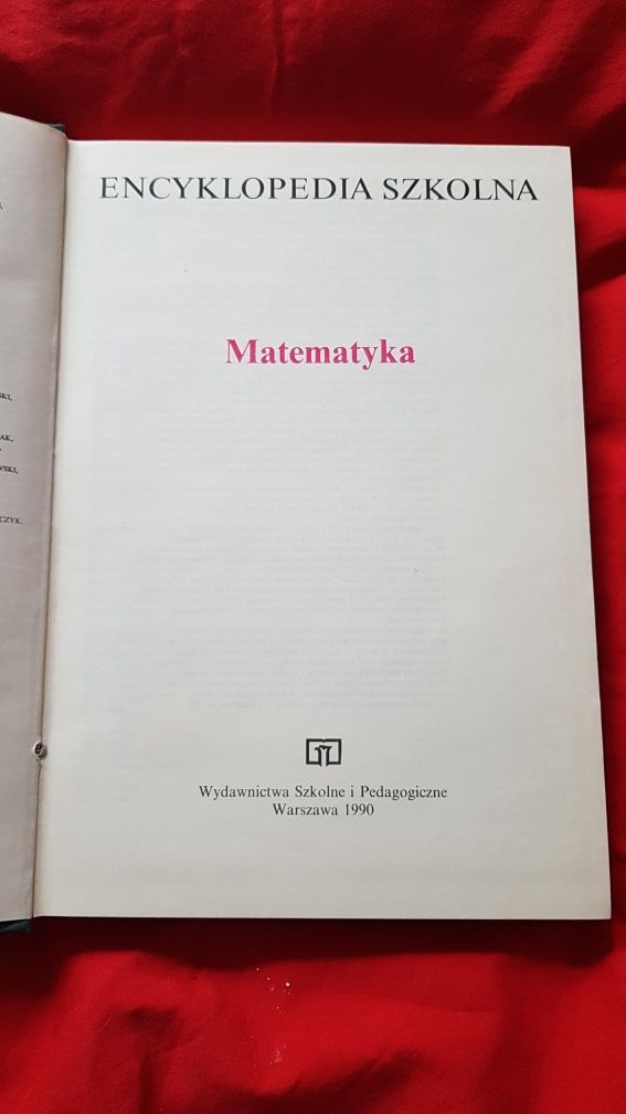 Matematyka .Encyklopedia Szkolna.