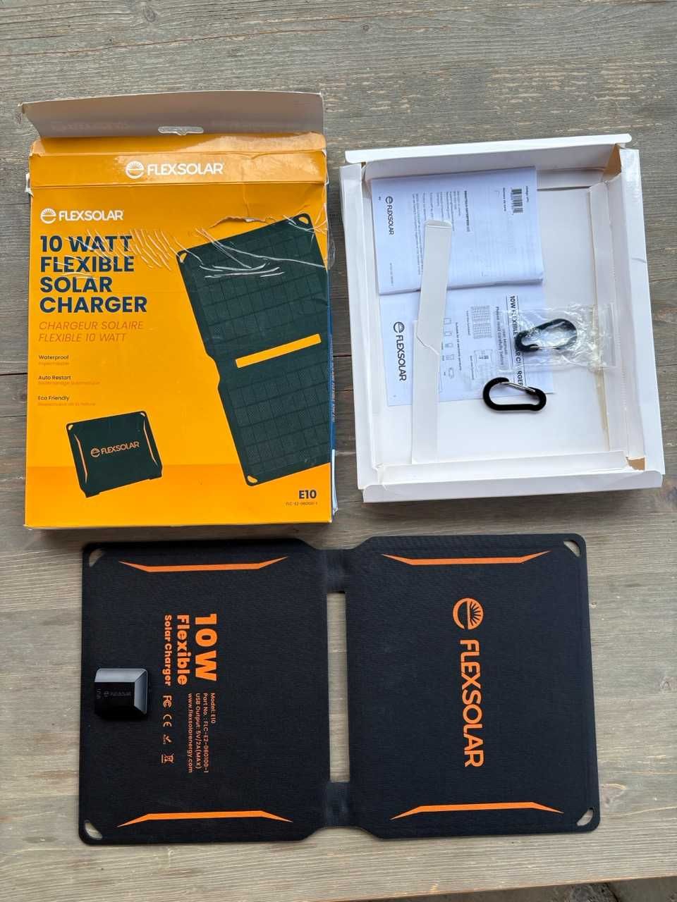 Flexsolar Przenośna Ładowarka Solarna Panel słoneczny 10W / -50%