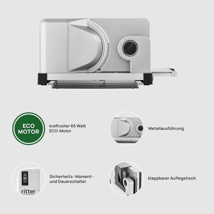 Ritter Icaro 5 – kompaktowa elektryczna krajalnica z ECO-silnikiem