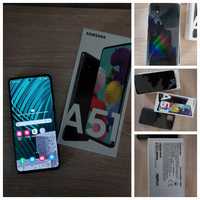 Samsung A51 + чехол + полная коплектация