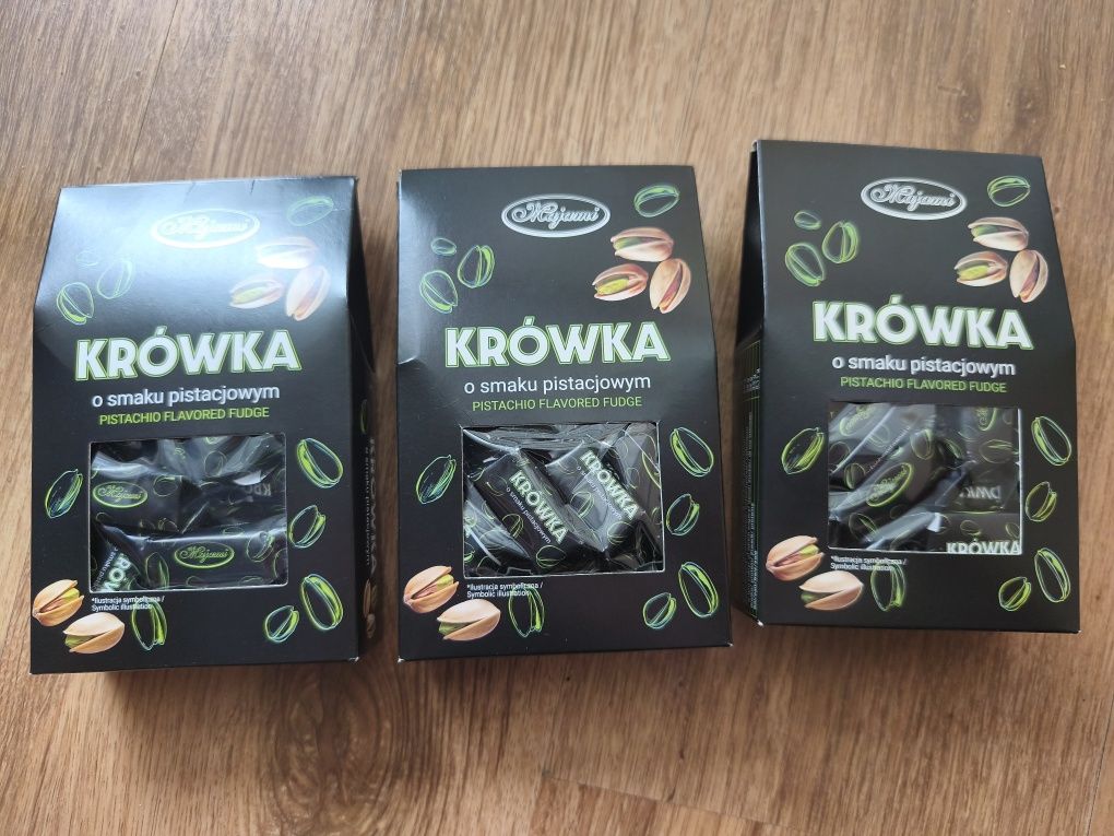 Krówki o smaku pistacjowym 3 x Polecam!