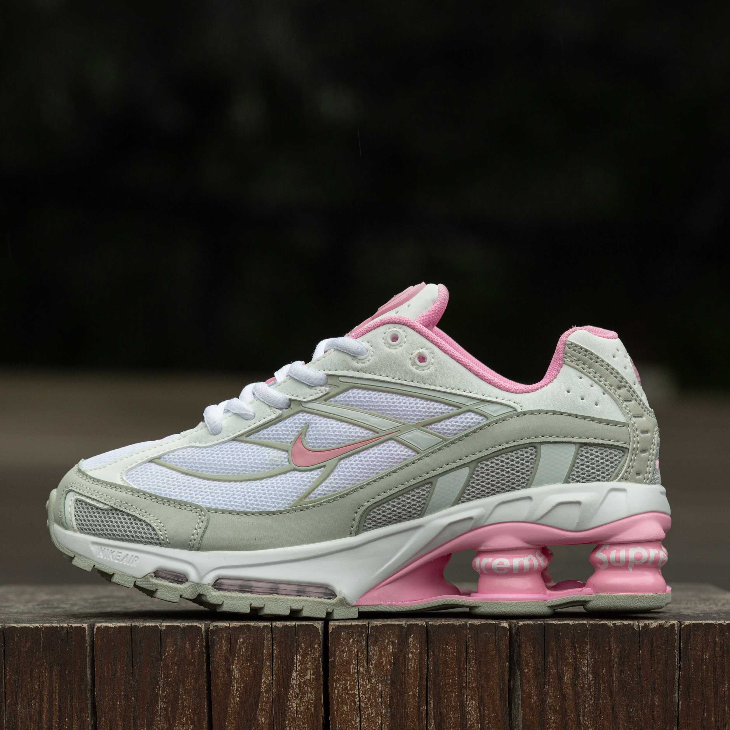 Кросівки Nike Shox Ride 2 x Supreme White/Pink premium