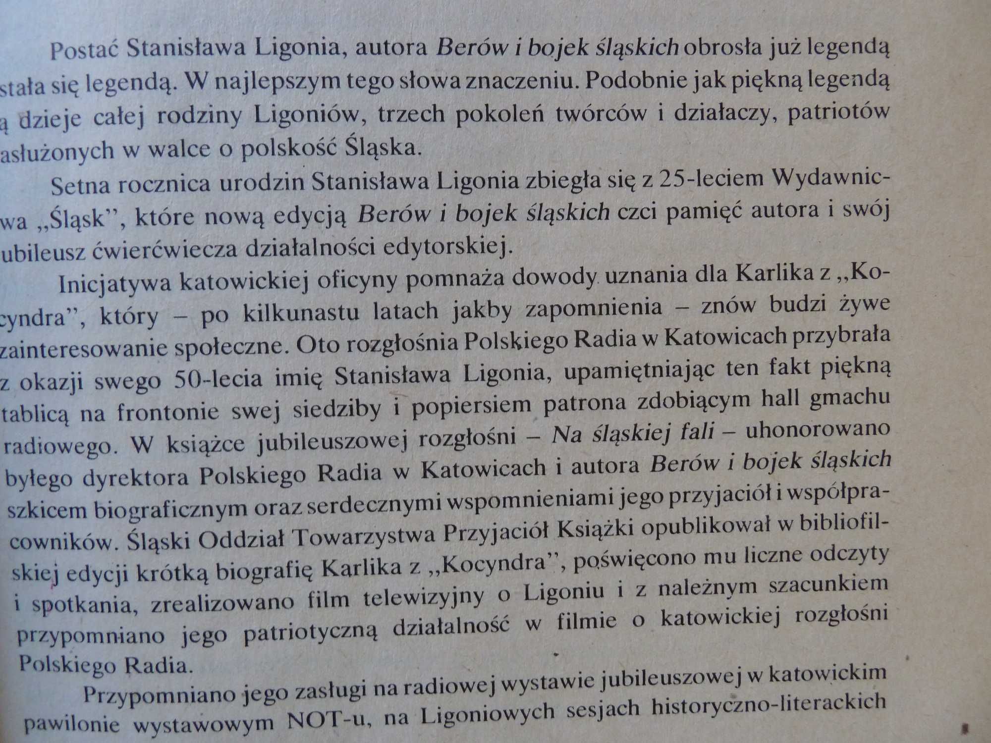 Stanisław Ligoń   Bery i bojki śląskie