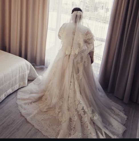 Весільна сукня,пудрового кольору,великий розмір