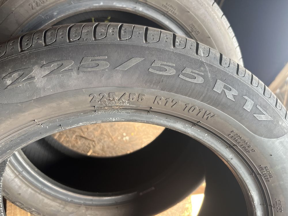 2x 225/55/17 Pirelli Cinturato P7 super stan 6,2mm 2szt