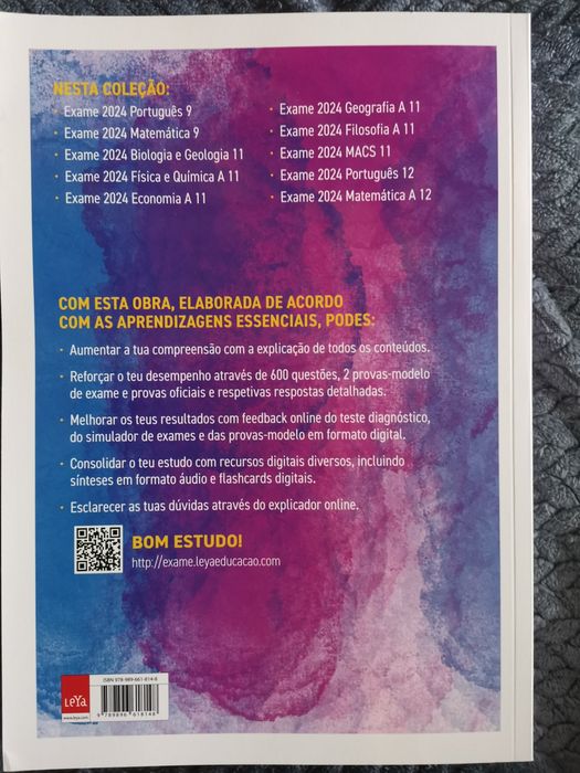 Livro novo de preparação para exame de biologia geologia
