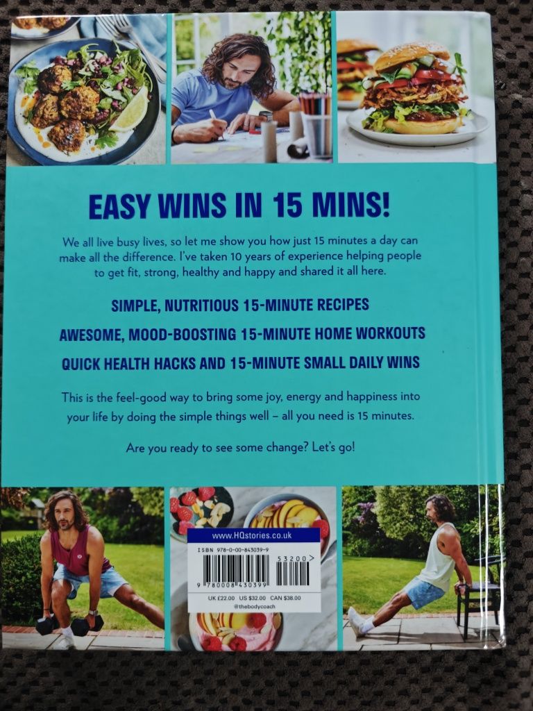 Joe Wicks Feel good in 15 minutes książką w j Angielskim