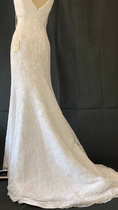 Nowa Suknia Ślubna Koronkowa Syrena Elegancja Zdobienia M 38 glamour